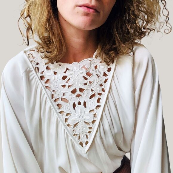 NWT Sachin & Babi Dylan Lace Top XS Ivory Western Boho $345 - Picture 4 of 8